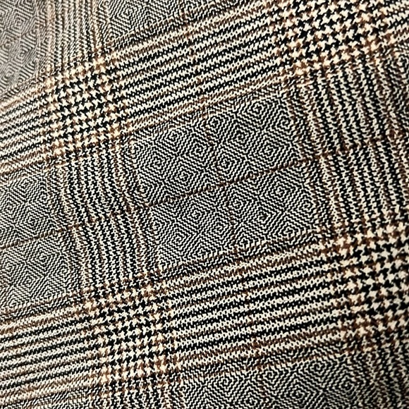 Zara Brown/Black Plaid Ankle Trouser Pants - Picture 5 of 5